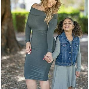 Olive green long sleeve dress